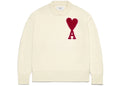 Ami Paris Ami De Coeur Felted Merino Wool Sweater Off White/Red – Ami Paris – THE LAB CONCEPT CLUB Bienne