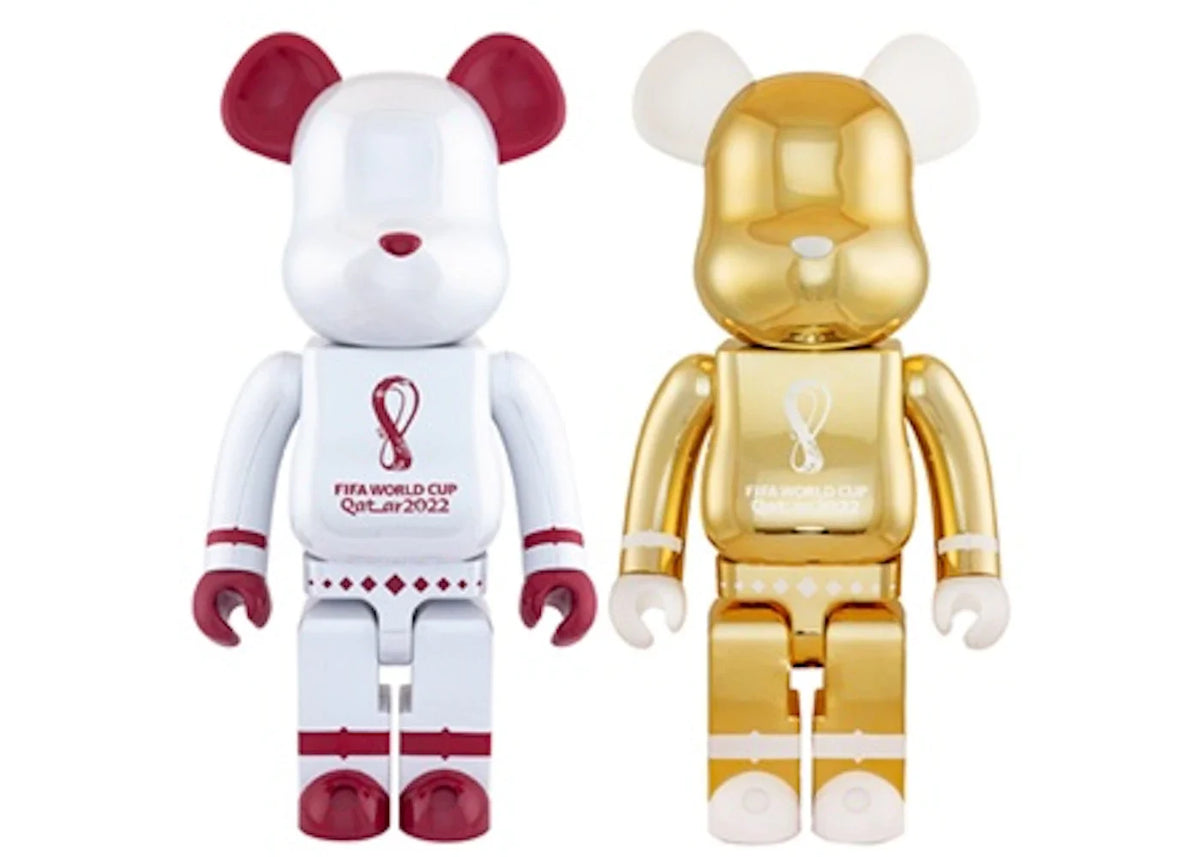 Bearbrick x FIFA World Cup Qatar 2022 1000% Set of 2 White Chrome/Gold – Bearbrick – THE LAB CONCEPT CLUB Bienne