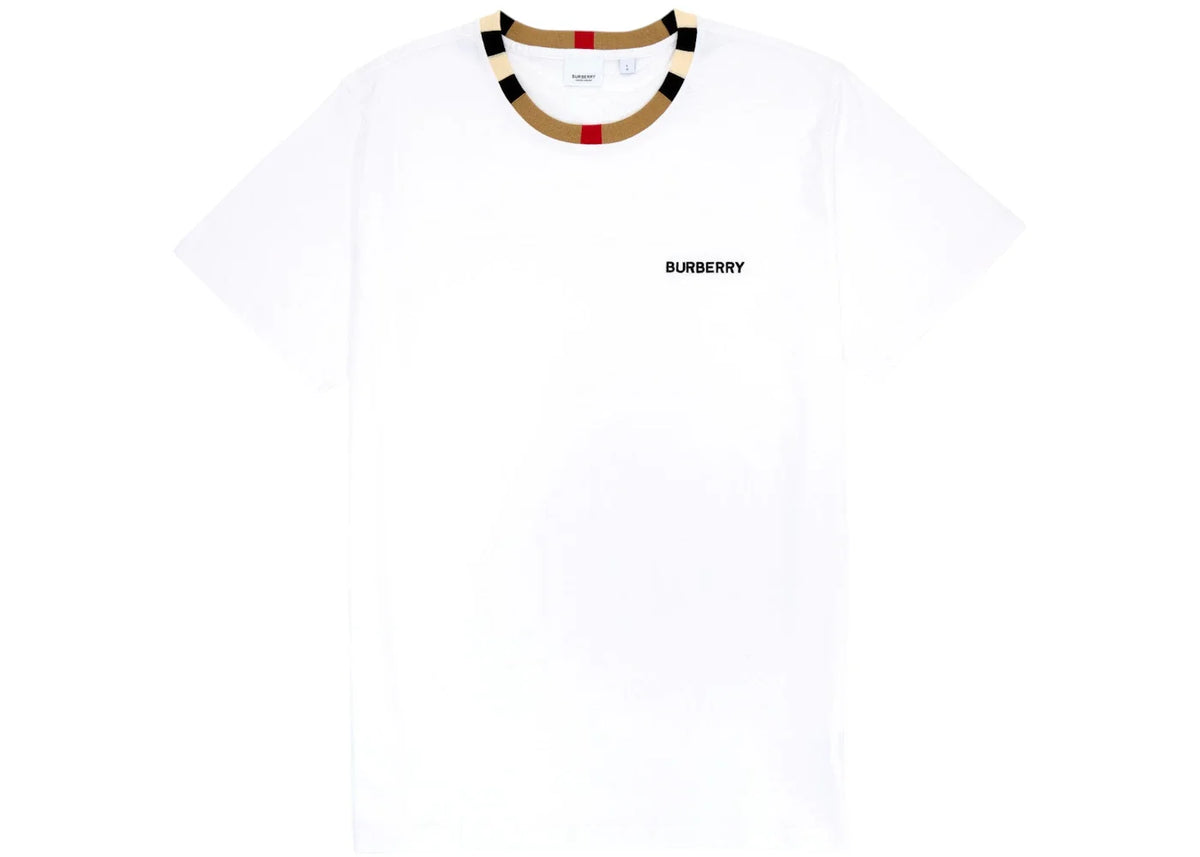 Burberry Icon Stripe Trim Cotton T-shirt White – Burberry – THE LAB CONCEPT CLUB Bienne