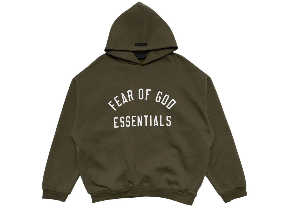 Fear of God Essentials Fleece Hoodie Military – Fear of God – THE LAB CONCEPT CLUB Bienne