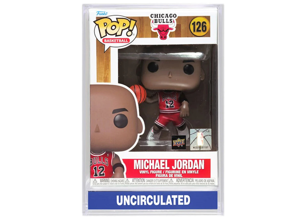 Funko Pop! Basketball Chicago Bulls Michael Jordan with Slabbed Case Upper Deck Exclusive Figure #126 – Funko – THE LAB…