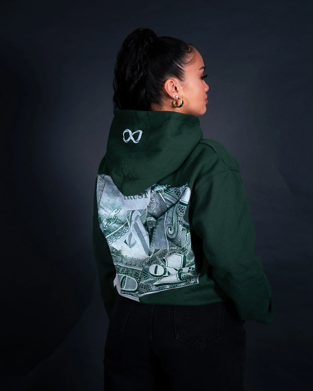 INFINITYY Trust no One Hoodie Green
