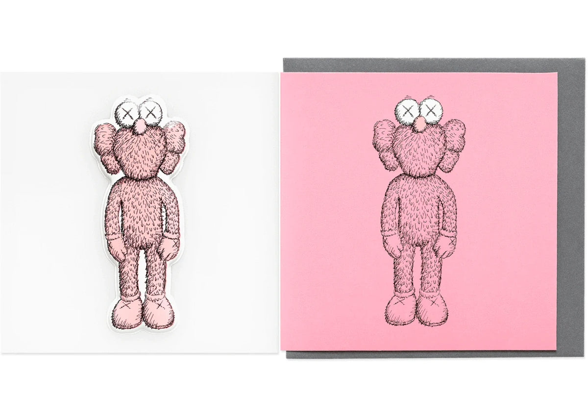 KAWS BFF Greeting Card (With Puffy Sticker) Pink – KAWS – THE LAB CONCEPT CLUB Bienne