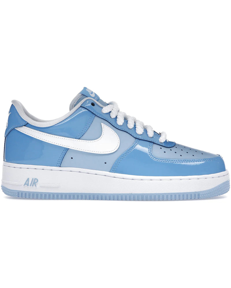 Nike Air Force 1 Low '07 LV8 Phychic Blue White Patent - visuel officiel StockX