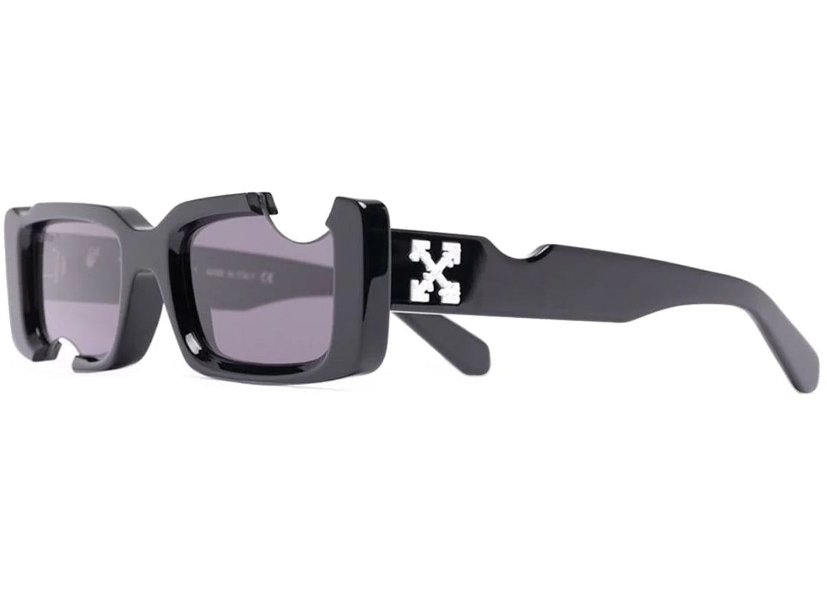 OFF-WHITE Cady Cut-Out Rectangular Frame Sunglasses Black/White/Grey (SS22) (OERI006C99PLA0011007) – OFF-WHITE – THE LAB…