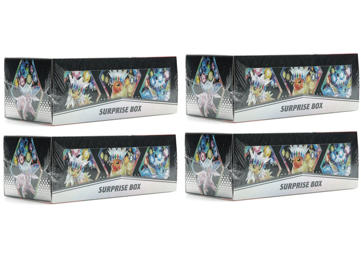 Pokémon Scarlet & Violet Prismatic Evolutions Surprise Box 4x Lot – Pokemon – THE LAB CONCEPT CLUB Bienne