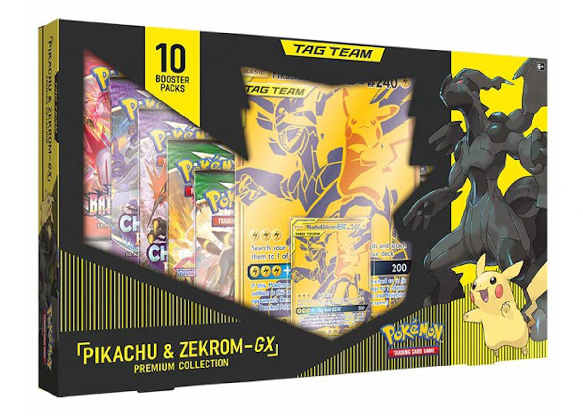 Pokémon TCG Tag Team GX Premium Collection Pikachu & Zekrom Box – Pokemon – THE LAB CONCEPT CLUB Bienne