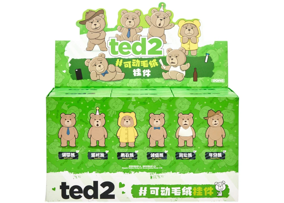 Pop Mart Pop Mart Ted2 Teddy Bear Action Plush Pendant Series Sealed Case (6 Blind Box) – Pop Mart – THE LAB CONCEPT CLUB…