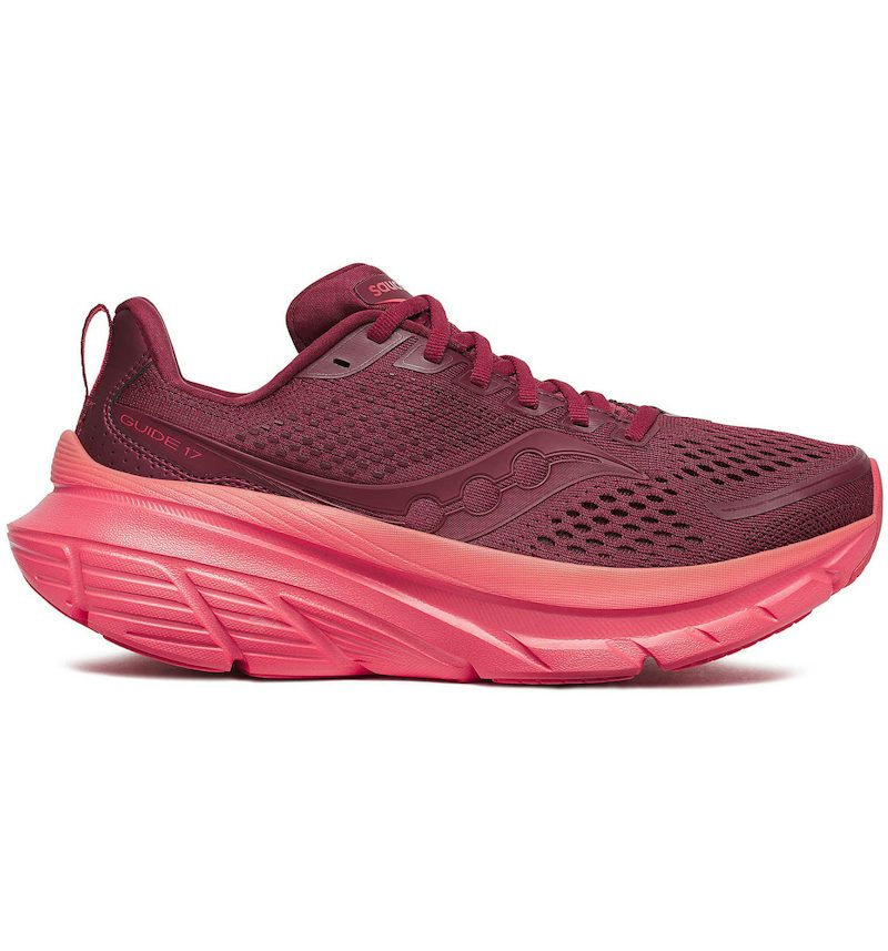 Saucony Guide 17 Currant Cayenne (Women's) – Saucony – THE LAB CONCEPT CLUB Bienne