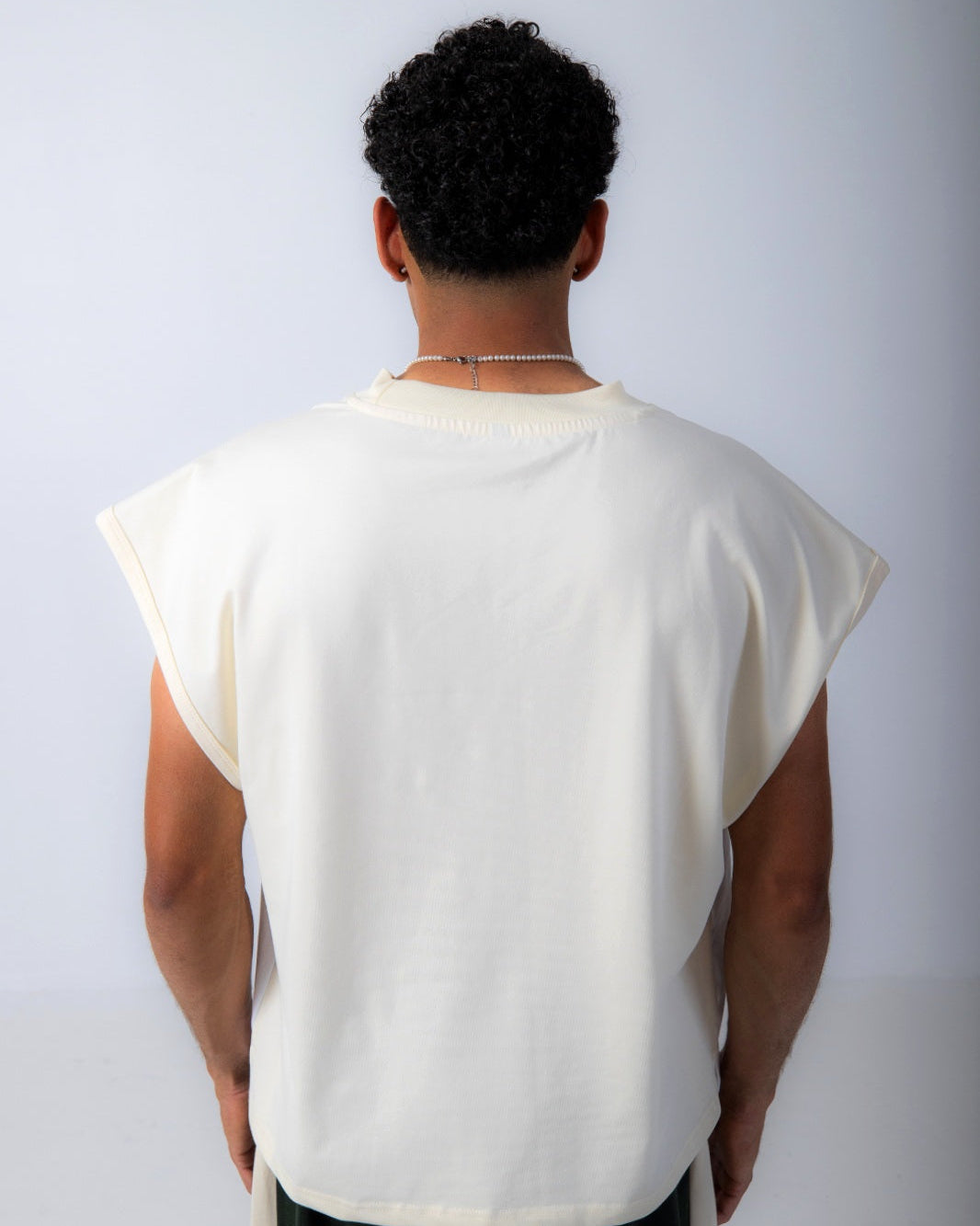 SLEEVELESS TOP - CREAM
