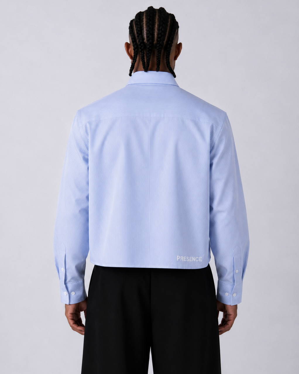 STRIPED SHIRT - ICE BLUE