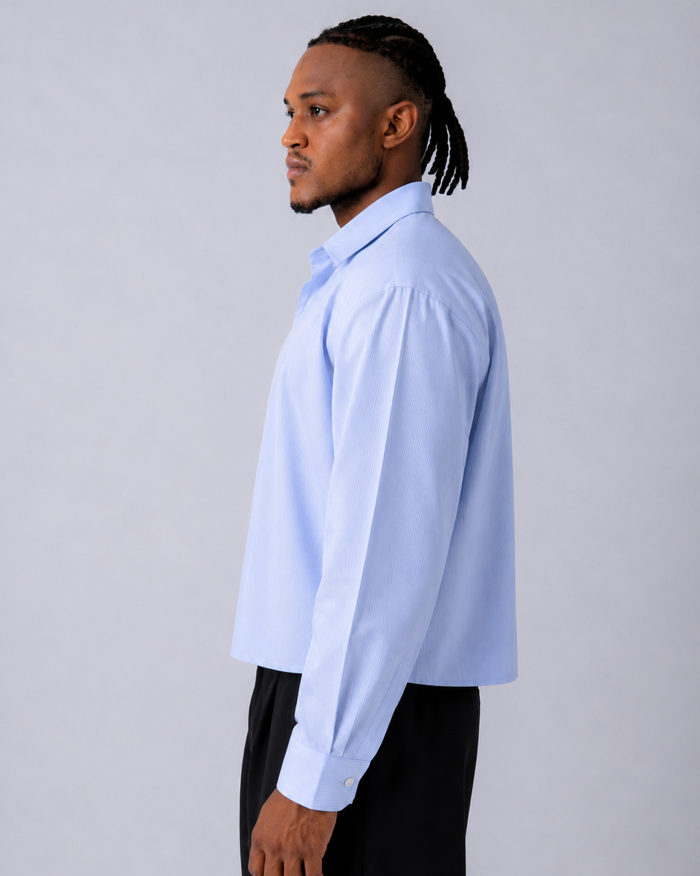 STRIPED SHIRT - ICE BLUE