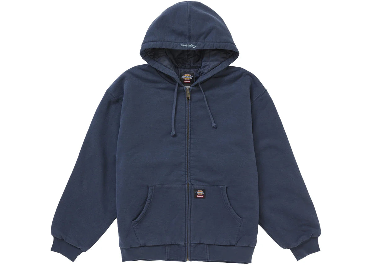 Supreme Dickies Quilted Lined Zip Up Hooded Sweatshirt Navy – Supreme – THE LAB CONCEPT CLUB Bienne