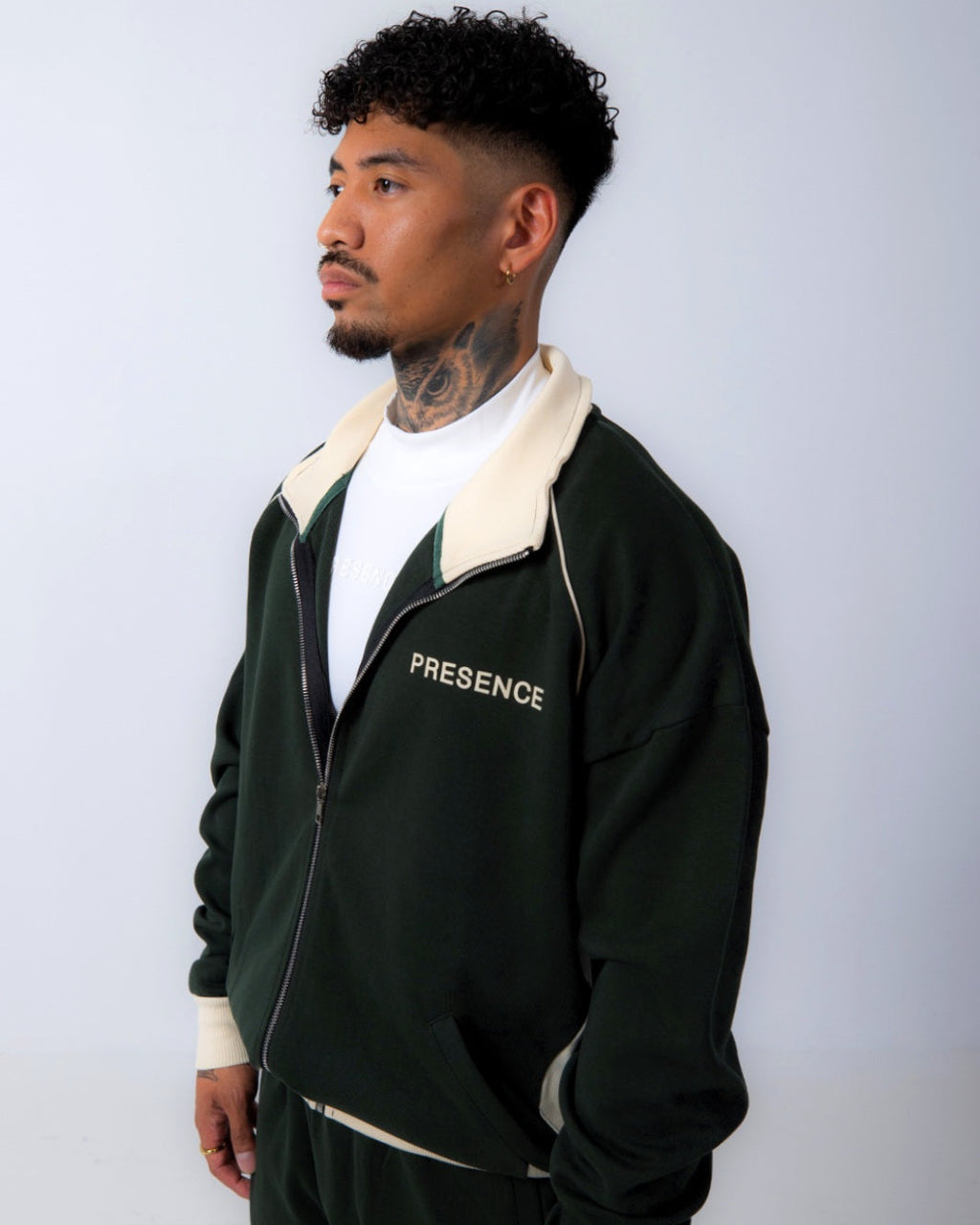 TRACK JACKET - FOREST GREEN