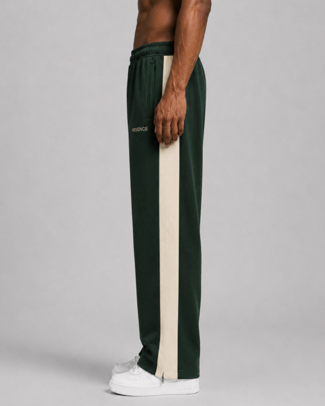 TRACK PANTS - FOREST GREEN