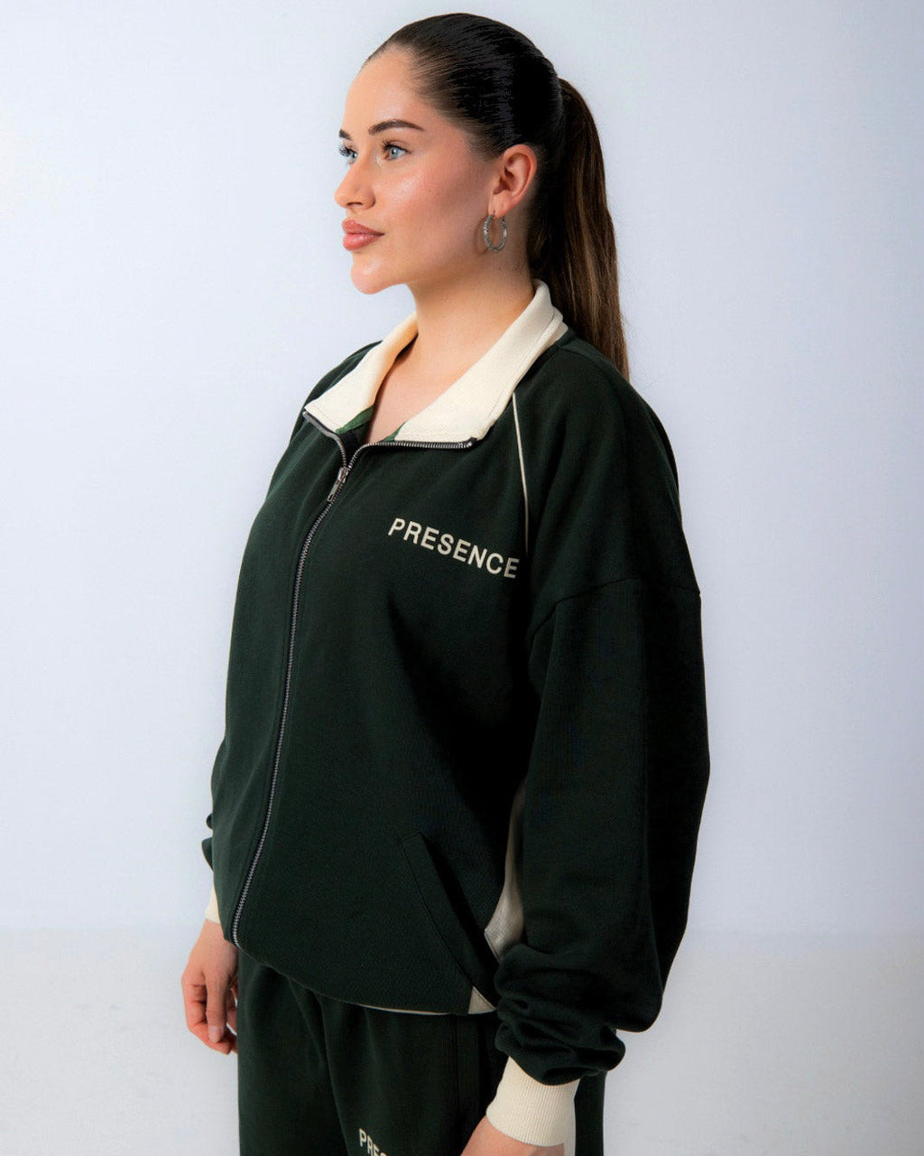 TRACK JACKET - FOREST GREEN