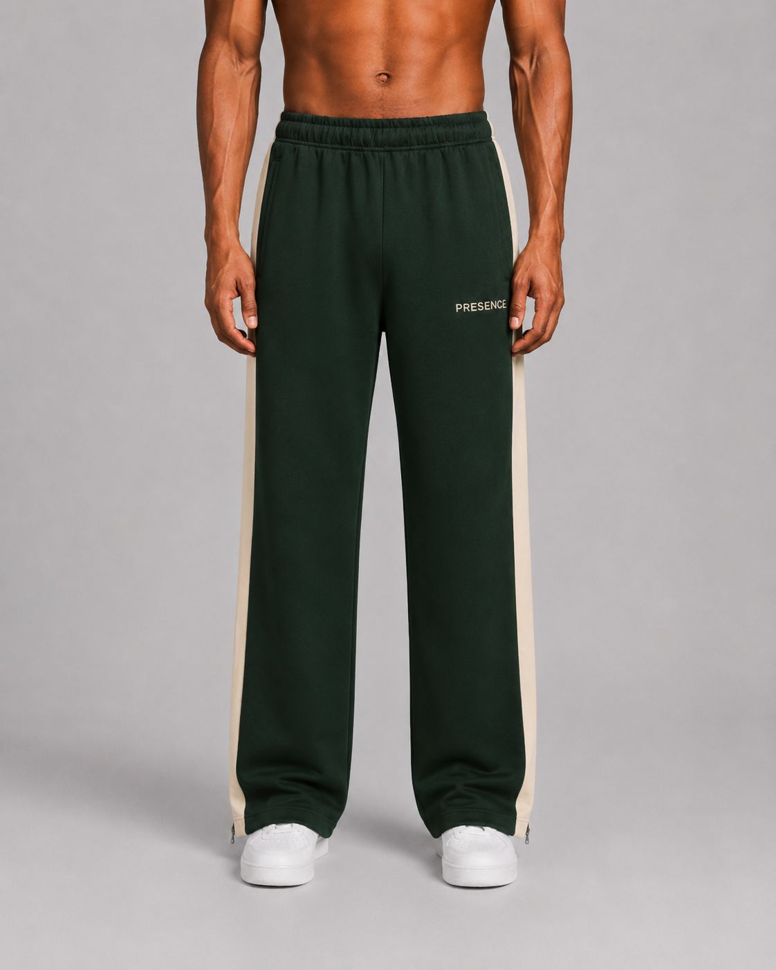 TRACK PANTS - FOREST GREEN