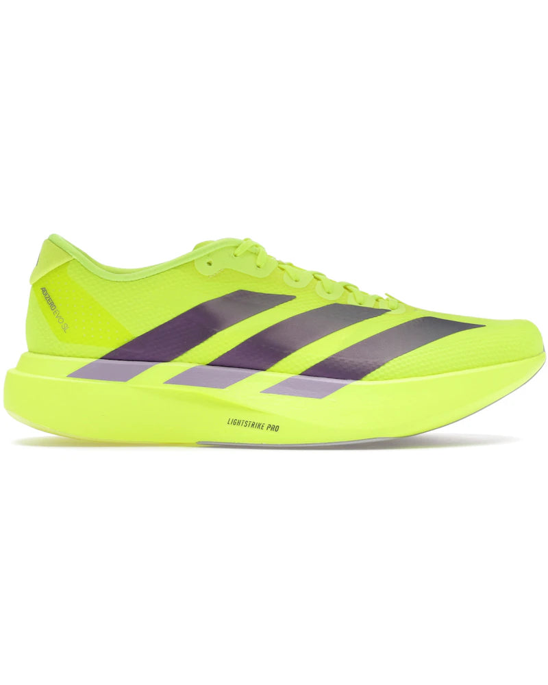 adidas Adizero Evo SL Solar Yellow Plum - sneaker Adidas