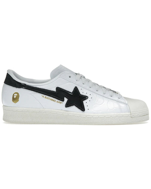 adidas Superstar Vintage Bape White Black - sneaker Adidas