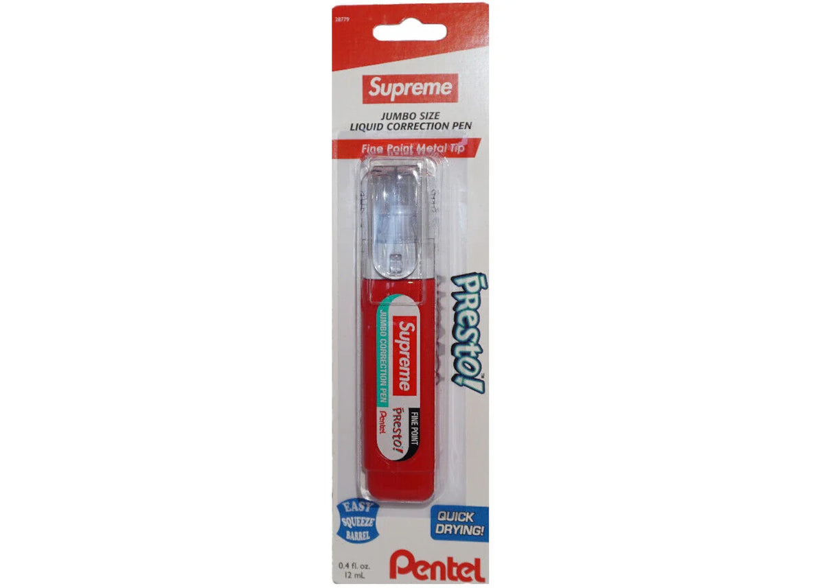Supreme Pentel Presto Correction Pen Red – Supreme – THE LAB CONCEPT CLUB Bienne